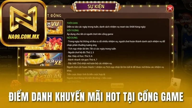 Trang Chủ 187 Điểm danh các khuyến mãi hot tại cổng game