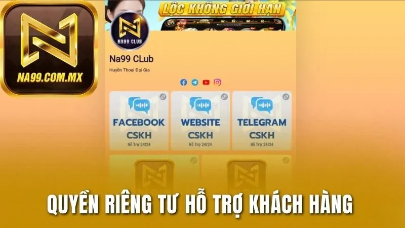 Quyền riêng tư khi hỗ trợ khách hàng tại cổng game